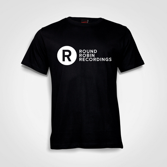Round Robin Logo - Crew Neck T-Shirt (Black / Grey)